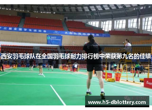 西安羽毛球队在全国羽毛球耐力排行榜中荣获第九名的佳绩